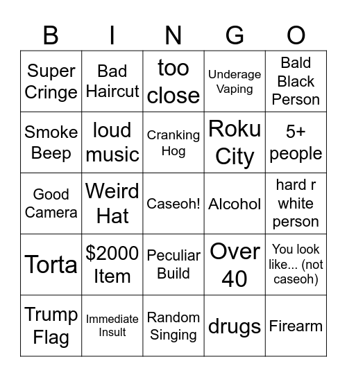 Gauntlet Bingo V3 Bingo Card