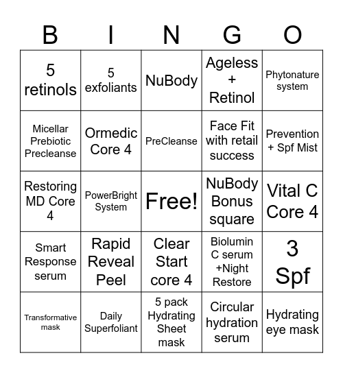 Peoria Bingo! Bingo Card