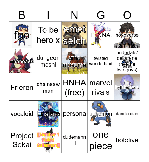 AX 2025 BINGO !!! Bingo Card