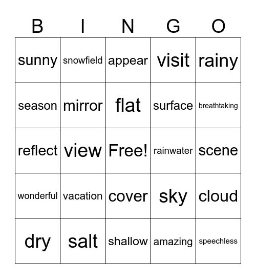 Lesson 4_英コⅠ Bingo Card