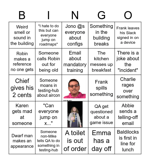 2025 QA Bingo Card