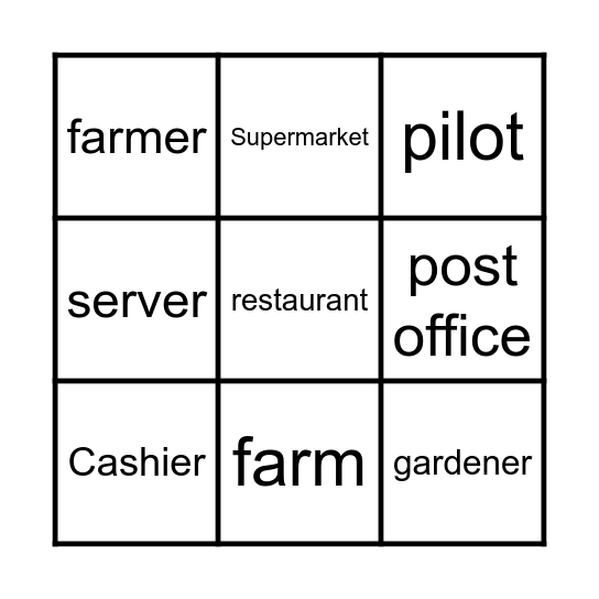 In Our Community Bingo Card