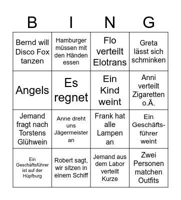 Bullshit Bing Bingo Card