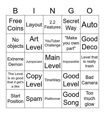 Recent Tab Bingo Battle Bingo Card