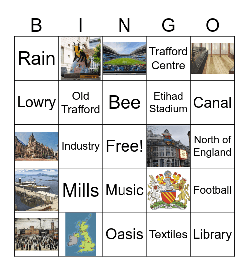 Manchester Bingo Card