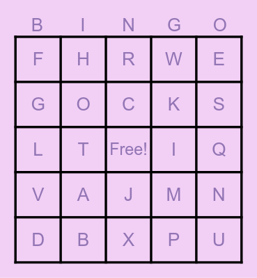 BINGO DAY Bingo Card