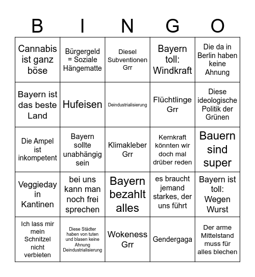 Söder Bingo Card