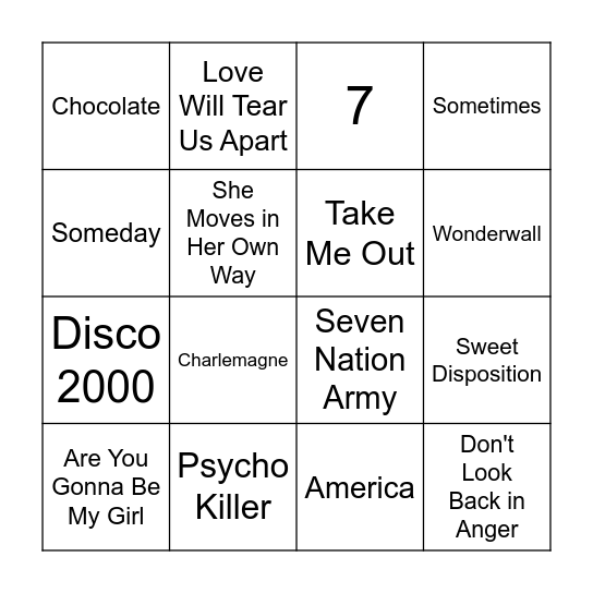 Indie Bingo 2 Bingo Card