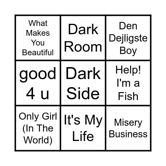 Bundesangsroulade Bingo Card