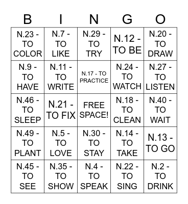 JUNINE PARTY Bingo Card