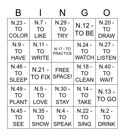 JUNINE PARTY Bingo Card