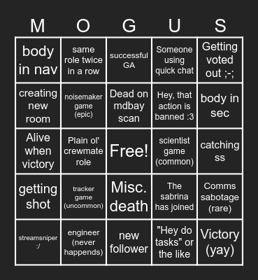 true, ICE man. (999) Bingo Card