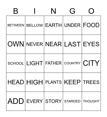 LET'S PLAY Bingo Card