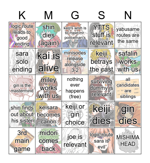3-2 bingo Card