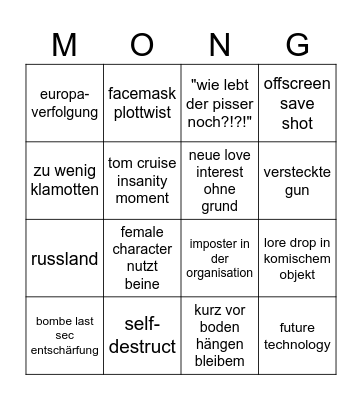 MI:7 Bingo Card