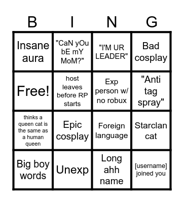 WCUE bingo Card