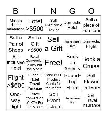 Mezi Holiday Bingo Card