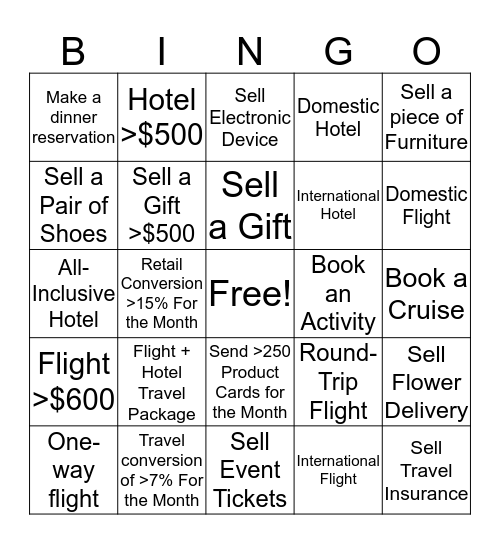 Mezi Holiday Bingo Card