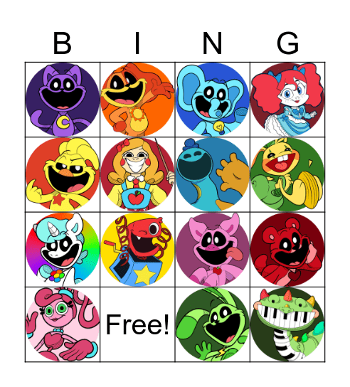 Poppy Playtime Bingo Card