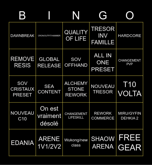 Heiel ball 2025 Bingo Card