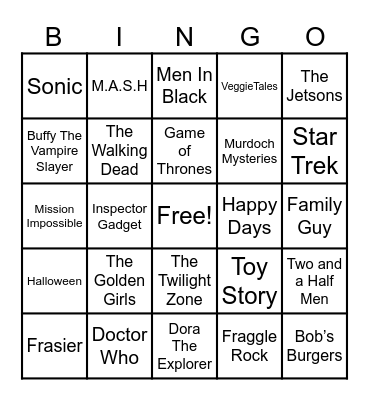 📺 TV Hits! 📺 Bingo Card