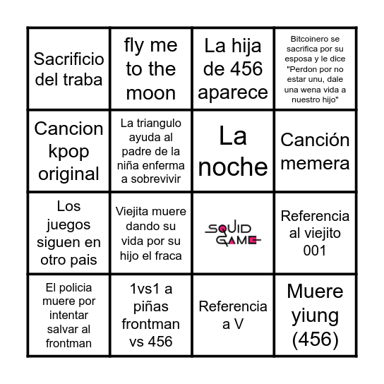 Pota games Bingo Card
