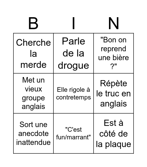 Bingo Clara Bingo Card