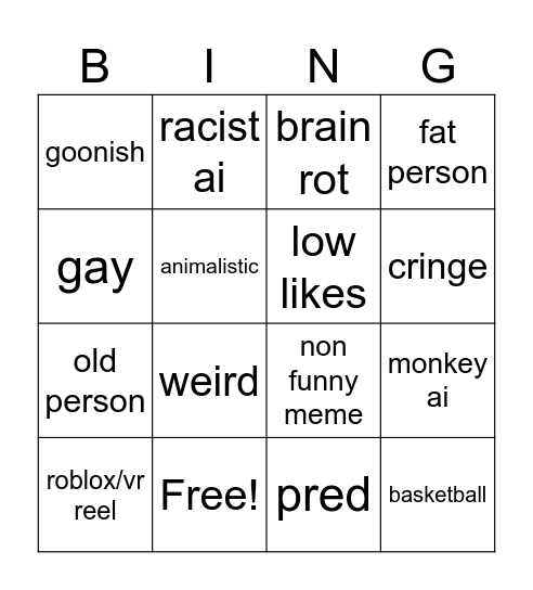 Ig Reel Bingo Card