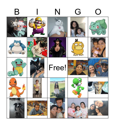 FAMILY BINGO Card