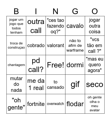 Binguino Bingo Card