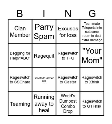 Certified Rat Bingo Card