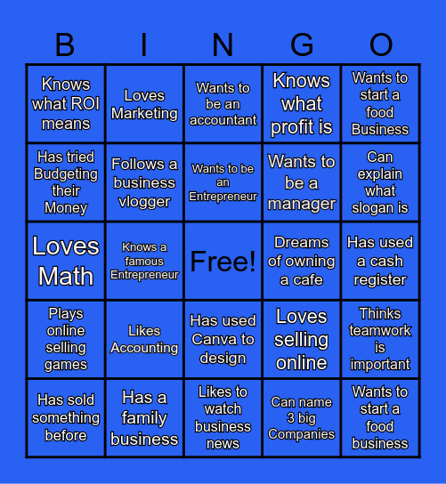 ABM Bingo Card