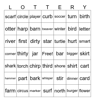 Who is Lucky!! Bingo Card