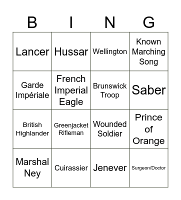 Boney Bingo Card