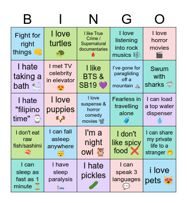 FUN BINGO Card