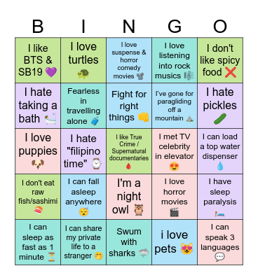 FUN BINGO Card