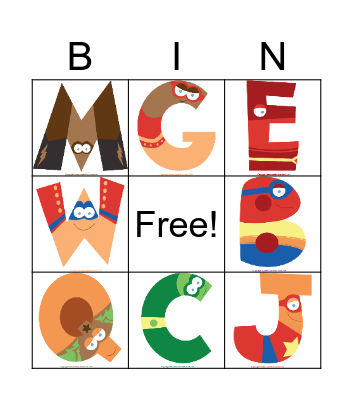 A-Z Bingo Card