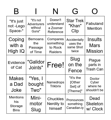 SOS 2025 BINGO Card