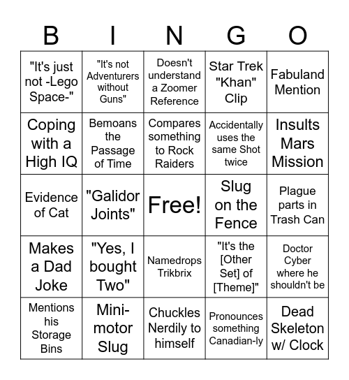 SOS 2025 BINGO Card