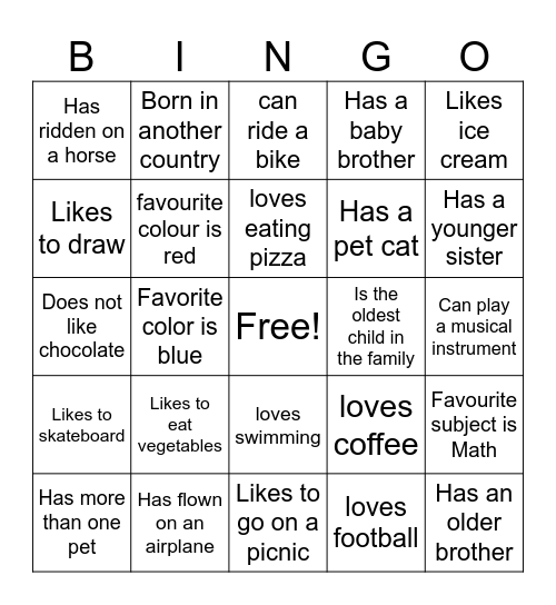 Bingo Card