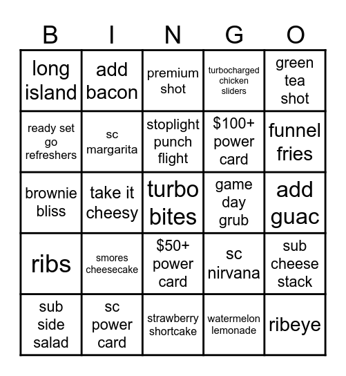 DNB BINGO Card