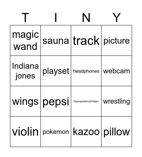 Infinite Craft Bingo Board Bingo Card