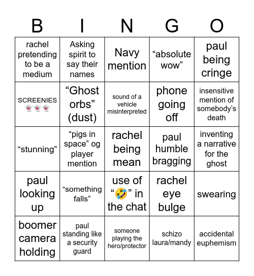 RETFORD 👻👻👻 Bingo Card