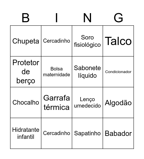 ADRIELLE Bingo Card