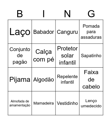 Adrielle Bingo Card