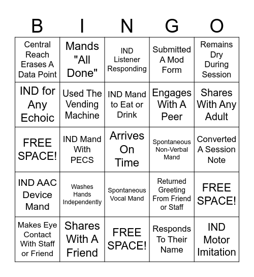 E 7th St Bingo! Bingo Card