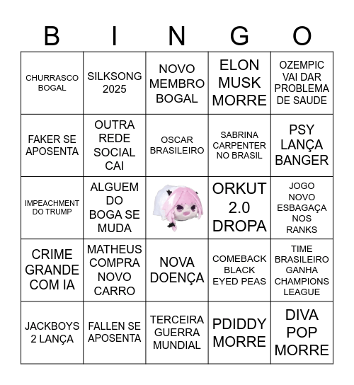 BINGO BOGAL Bingo Card
