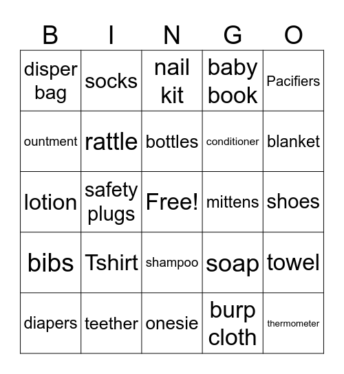 Christopher Matthew Bingo Card