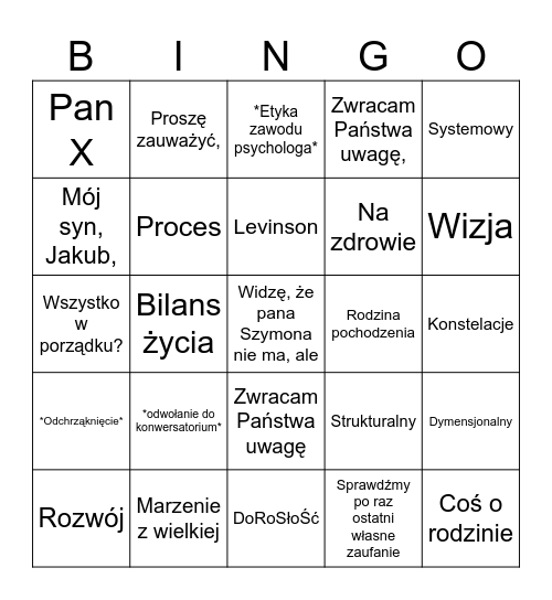 PRC final Bingo Card
