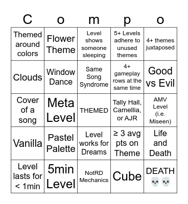 Compo Bingo Card